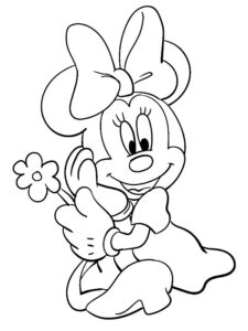 Minnie Da Colorare Disegni Da Stampare Gratuito