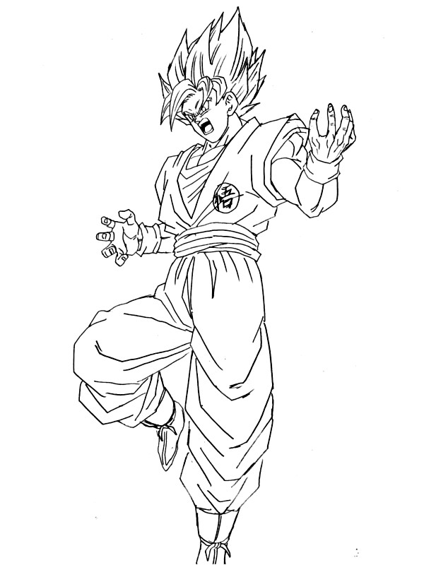 Goku Da Colorare 20 Immagini Da Stampare