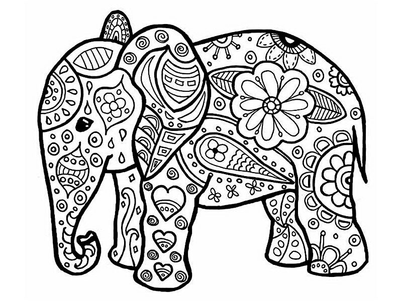 80 Animali Da Colorare Mandala: Magici Libri Da colorare Per Adulti Mandala  Animali gatti, cani, leoni, elefanti e molto altro , disegni,80 Disegni