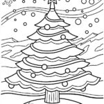 albero di natale da colorare