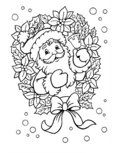 babbo natale disegno