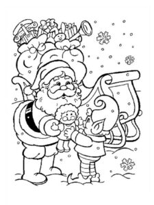 babbo natale disegno