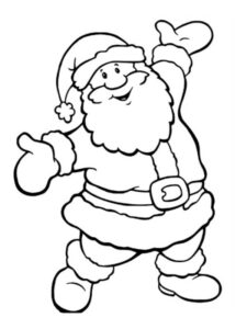 babbo natale disegno