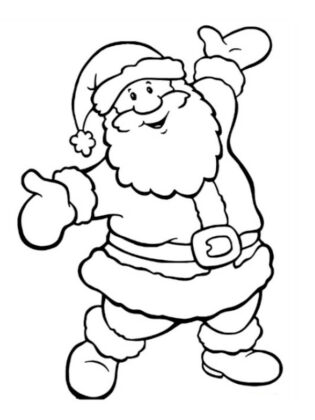 babbo natale disegno