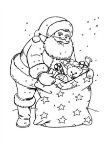 babbo natale disegno