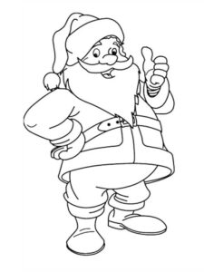 babbo natale disegno