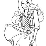 barbie da colorare