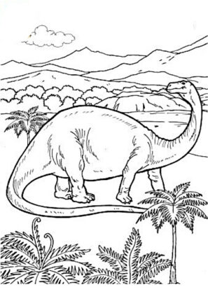 dinosauro da colorare