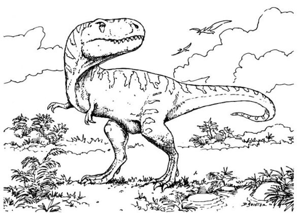 dinosauri da colorare
