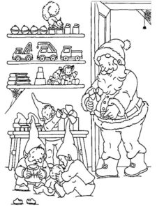 disegno babbo natale