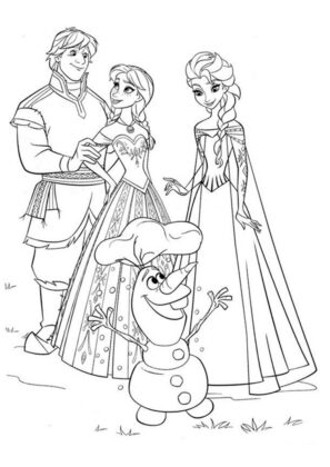 disegni da colorare frozen