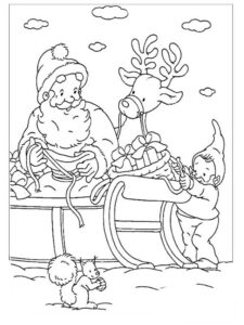 disegni di babbo natale