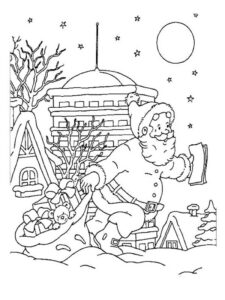 disegni di babbo natale