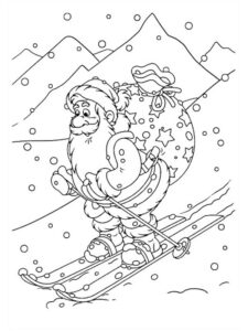 disegni di babbo natale