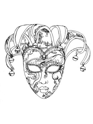 disegni di carnevale