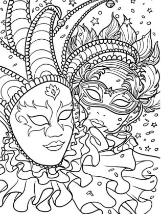 disegni di carnevale