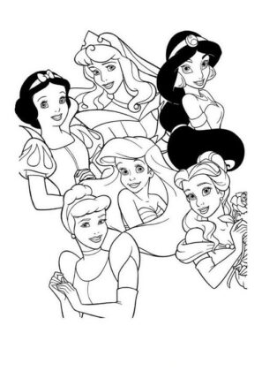 disegni principesse