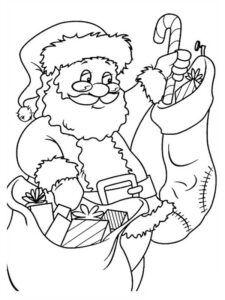 disegno babbo natale