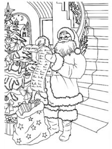 disegno babbo natale