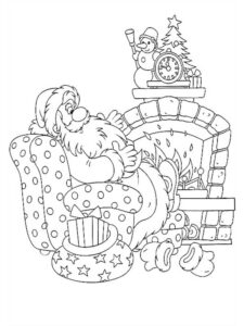 disegno babbo natale