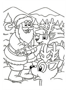 disegno babbo natale