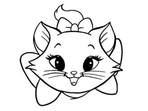disegno gatto per bambini