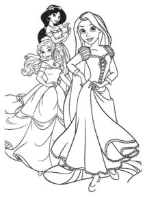 principesse-da-colorare-25-disegni-da-stampare-gratis