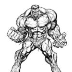 hulk da colorare