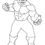 hulk da colorare