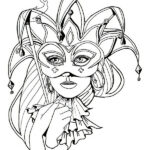 maschere carnevale da colorare