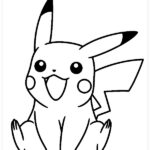pikachu da colorare