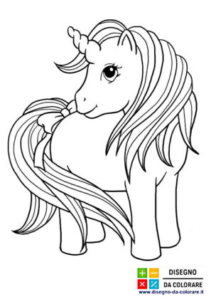 disegni unicorni da colorare