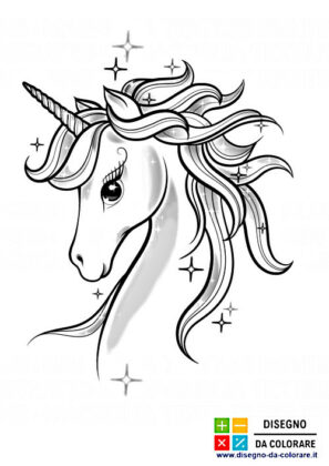 unicorno da colorare
