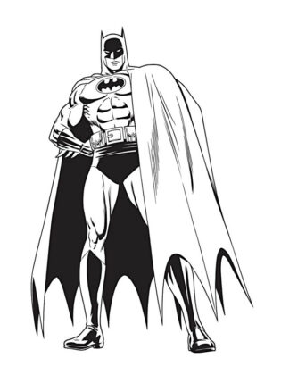 batman da colorare e stampare
