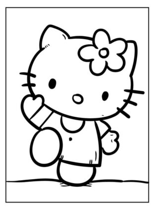 disegni da colorare hello kitty
