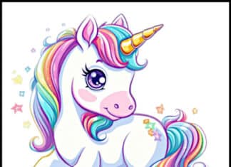 disegni di unicorno da colorare