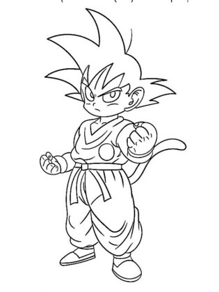 dragon ball da colorare