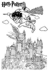 harry potter disegni da colorare