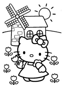 hello kitty da colorare