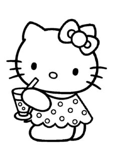 hello kitty da colorare