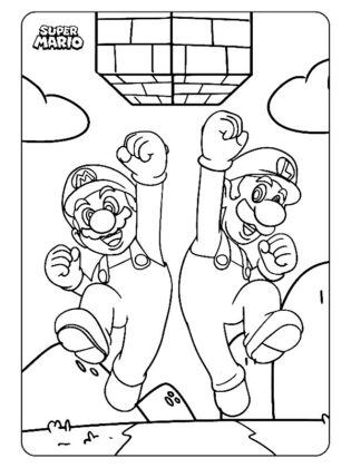 mario da colorare