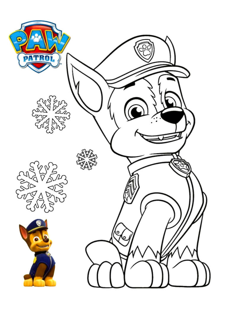 Paw Patrol da Colorare : 50 disegni da stampare (GRATIS)