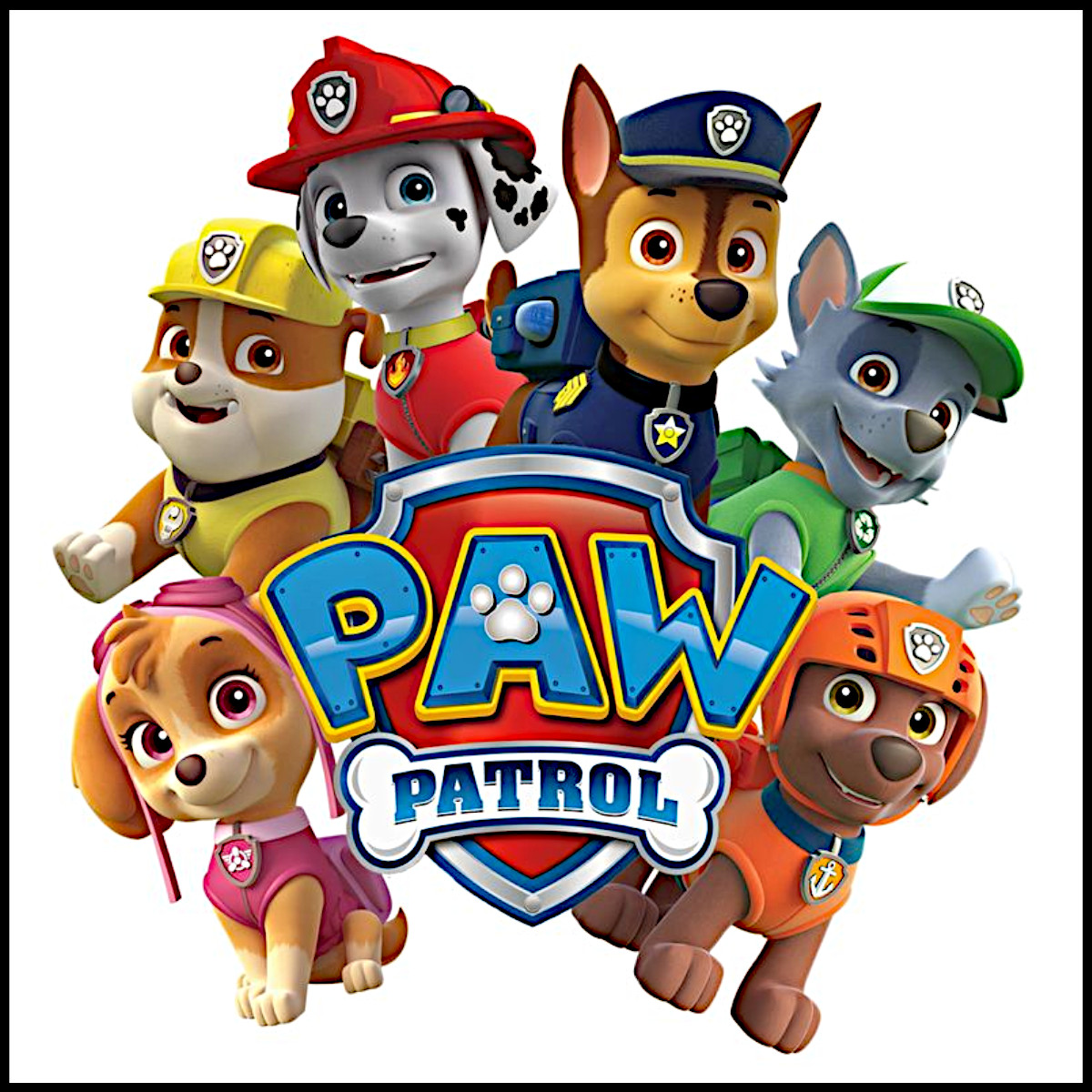 paw patrol da colorare