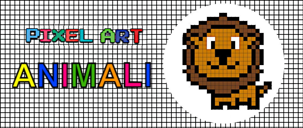pixel art animale