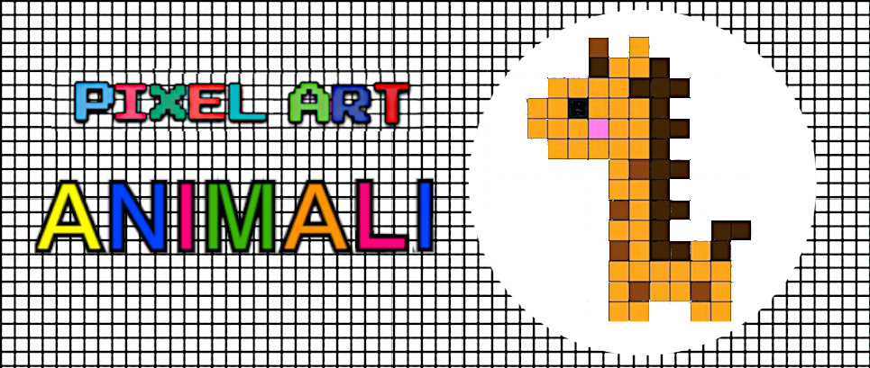 pixel art animali