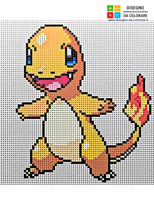pixel art pokemon charizard