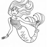 sirena da colorare