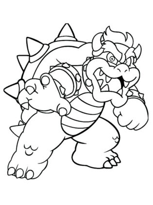 super mario da colorare