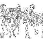 winx da colorare flora