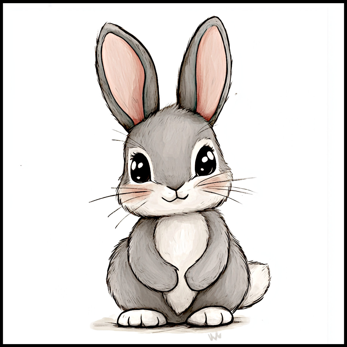 coniglio da colorare